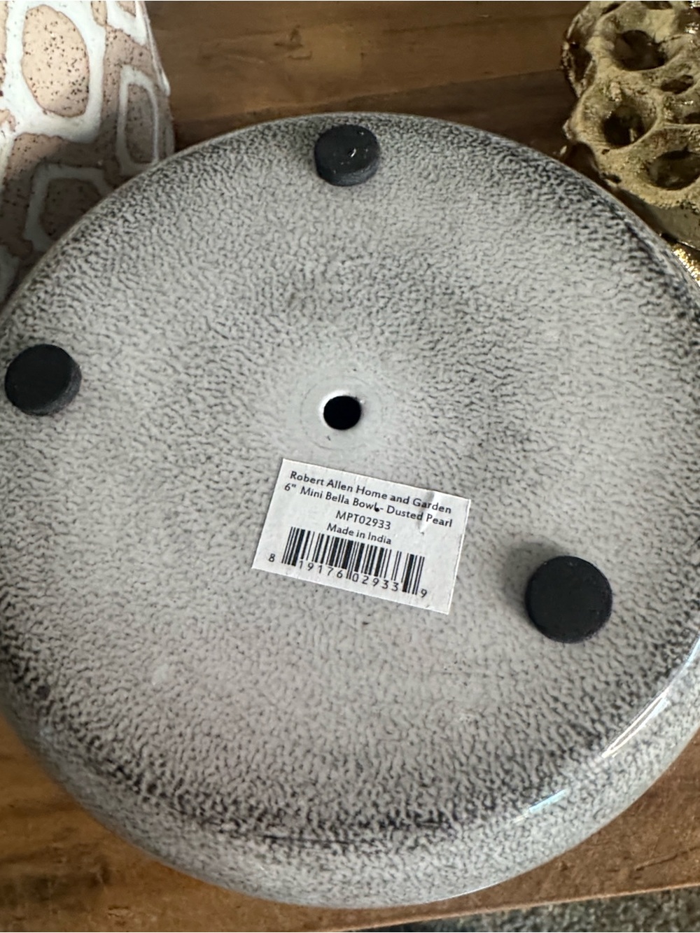 6” Mini Bella Bowl Planter in Dusted Pearl - Picture 8 of 8